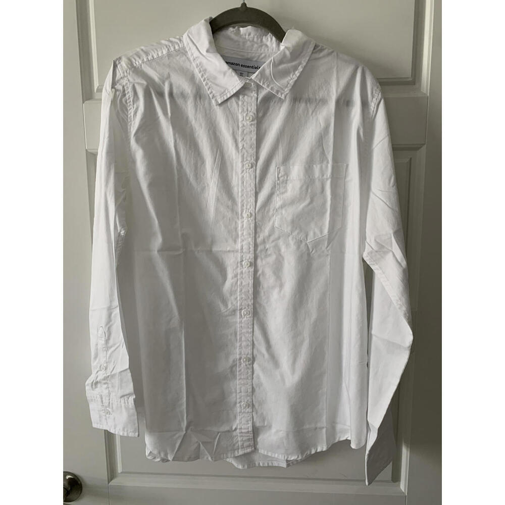 White Button Down Long Sleeve Shirt